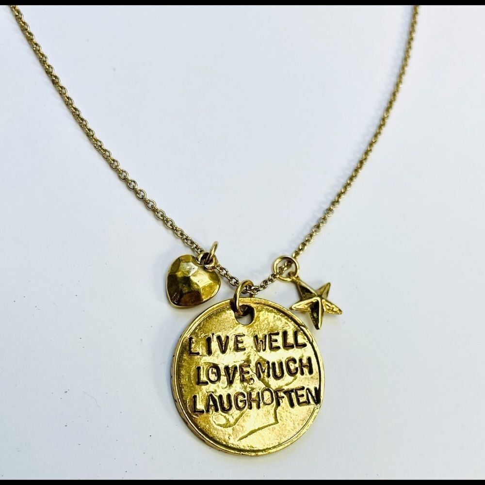 Alisa Michelle Quote Necklace with charms